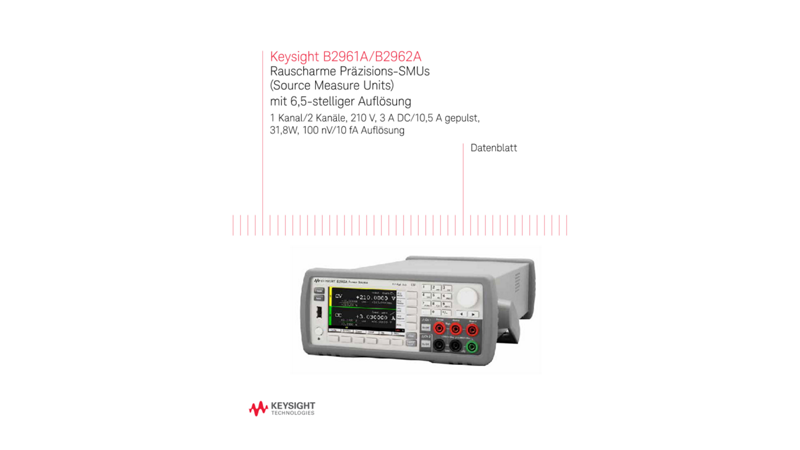 B2961/62A 6.5 Digit Low Noise Power Source